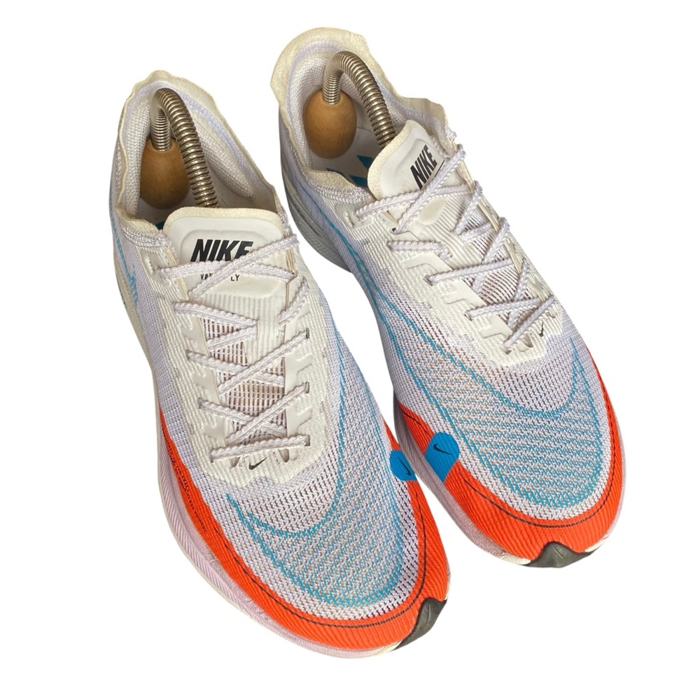 Nike ZoomX Vaporfly Shoe Womens 9 40.5 Running Ultralight White Orange Pink - Picture 2 of 8